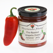 Jalapeño Diablo hot pepper jelly from Hacienda Maize